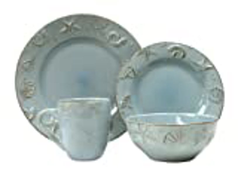 C.C.A International 201973 Dinnerware Set 16-Pc Cape Cod