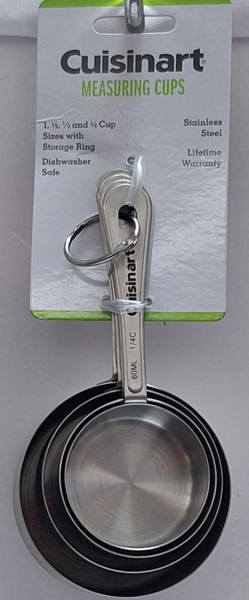Cuisinart/Waring CTG-00-SMC Measuring Cup 4Pc Set Stainless Steel