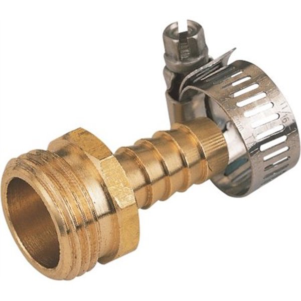 Landscapers Select GB934M3L Hose Coupling Clamp 1/2 In Male Brass