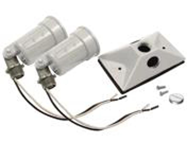 Hubbell Electrical Products 5621-6 Lamp Holder 1 Gang Cover Combo for 75-150 Watt PAR 38 Lamps