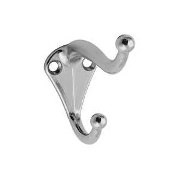 National Hardware N192-781 Coat Hat Hook 35 Lb Capacity Nickel Zinc