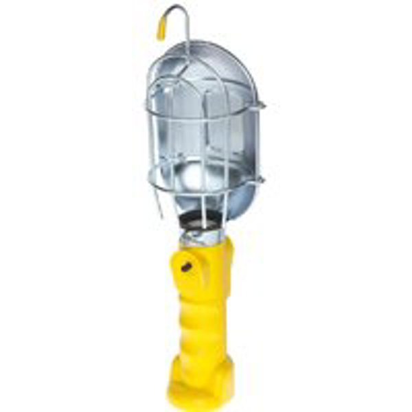 POWERZONE ORTL010625 Work Light 75 Watts 12 Amps Incandescent with Metal Guard and Single Outlet