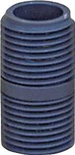 LASCO P-12-CL Close L Pipe Nipple 1/2 In Schedule 80 PVC Gray