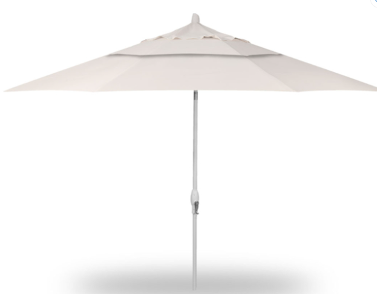 Treasure Garden UM9203-5404 Push Button Umbrella with Natural Canopy