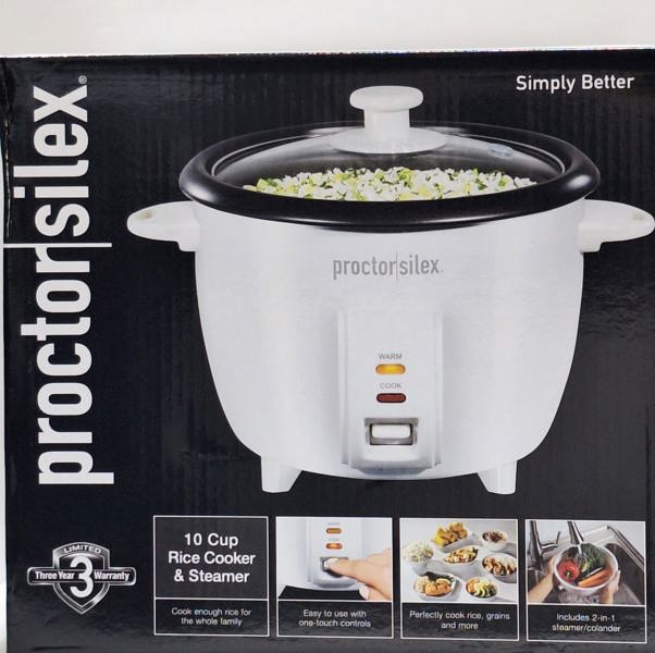 Hamilton Beach/Proctor Silex 37533G Rice Cooker 10 Cup Capacity White