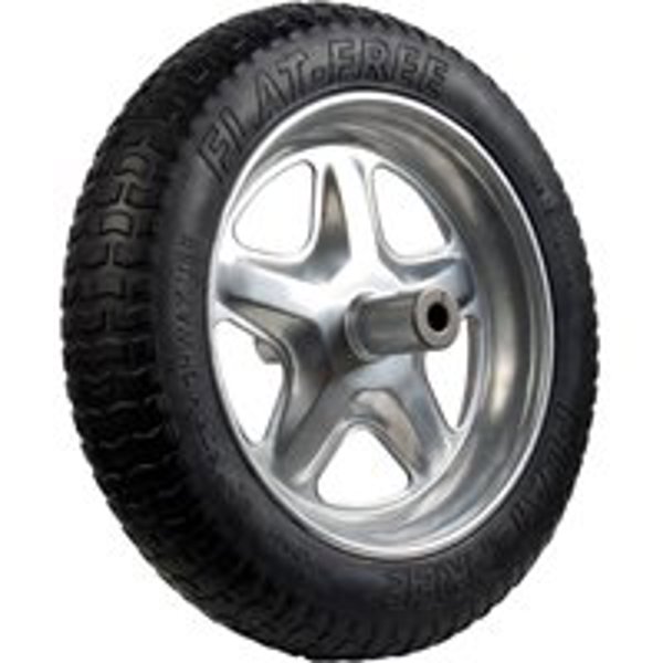 The Ames Companies, Inc. SFFTCC Wheelbarrow Tire 16 In Rubber Clad Free Replacement Spoked