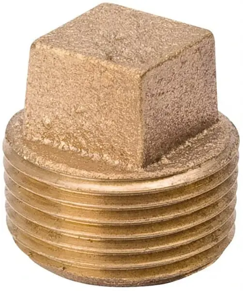 B&K Industries 458-002NL Red Brass 3/8 In Plug Red