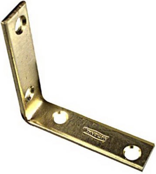 National Hardware N190843 Corner Brace 2.5 Inch x 0.625 Inch Steel Brass