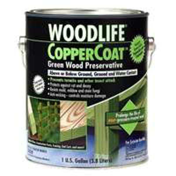 WOODLIFE 1901 Exterior Wood Preservative 1 Gal Water-Based Greenwood Green