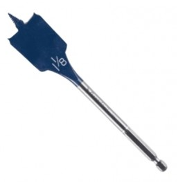 S-B POWER TOOL COMPANY DSB1015 Spade Drill Bit 1-1/8 In 6 In OAL 1/4 In Dia Shank Hex Shank