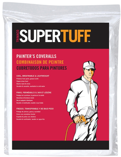 Trimaco 09903 Large Light Duty Poly Coveralls