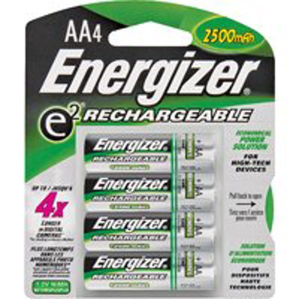 Energizer NH15BP-4 NiMH Rechargeable Battery 4 Pack AA Nickel Metal Hydride