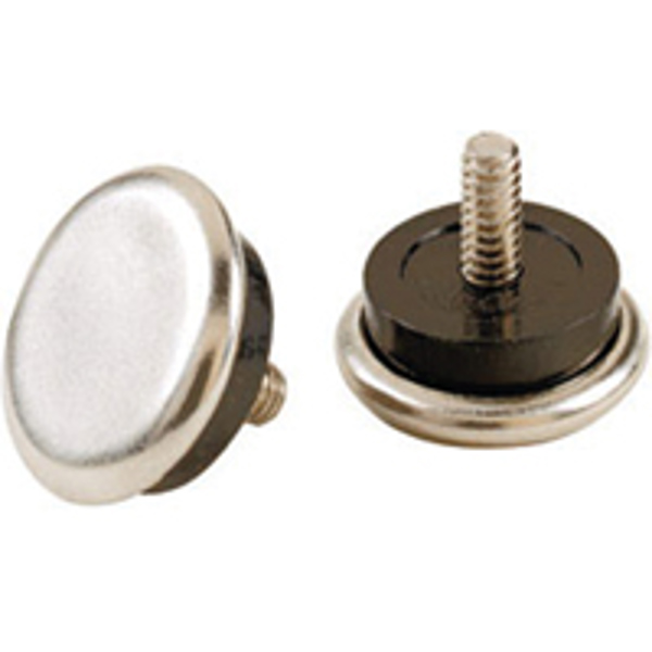 Shepherd Hardware 9450 Glide Threaded 1-1/16 In Metal and Rubber Silver