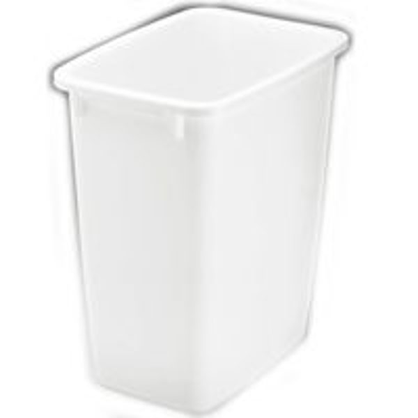 Rubbermaid FG280500WHT Waste Basket 21 Qt Plastic White 12.9 In x 9 In