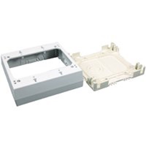 Wiremold Company NMW3-2 2-Gang Outlet Box White
