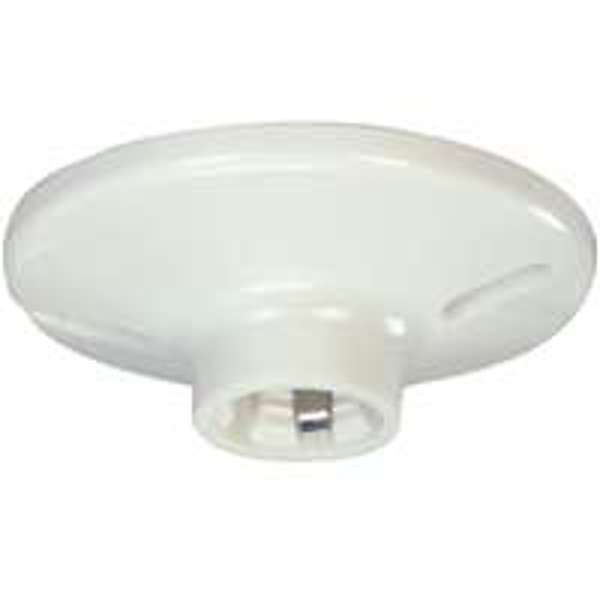 EATON-COOPER WIRING S174W-SP Ceiling Receptacle Lamp Holder 660 Watts Medium Base Thermoset Plastic White