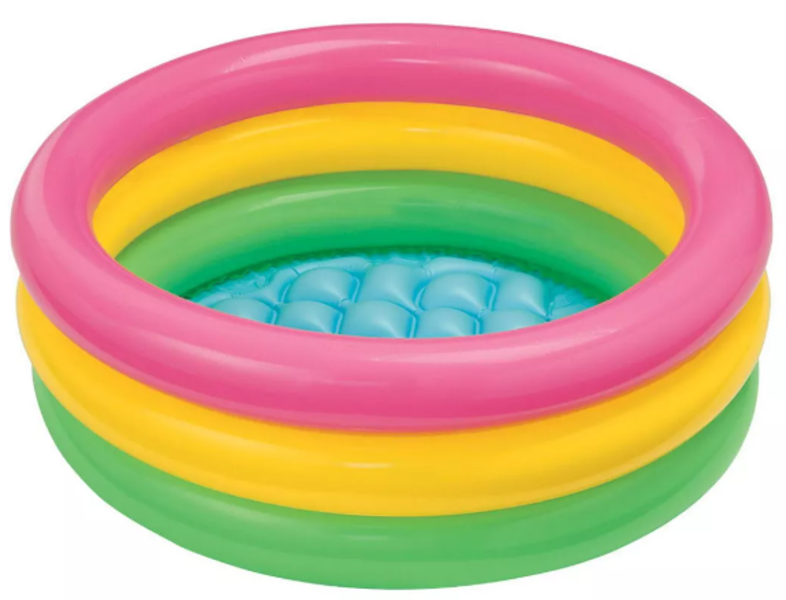 Intex Recreation Corp 58924EP Baby Pool 34 In X 10 In 3 Color Ring Age 1+