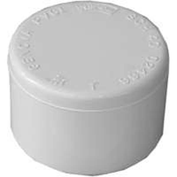 Genova Products 30151 Schedule 40 PVC Cap Slip 1-1/2 In