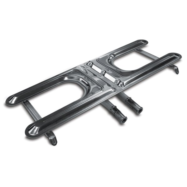 Onward MFG CO 23513 Universal Grill Burner 19 1/2 X 7 In Stainless Steel with 2 Flexible Venturis