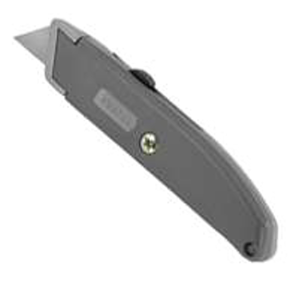 STANLEY TOOLS 10-175 Utility Knife 6 In High Carbon Steel Straight Blade Dark Gray Handle
