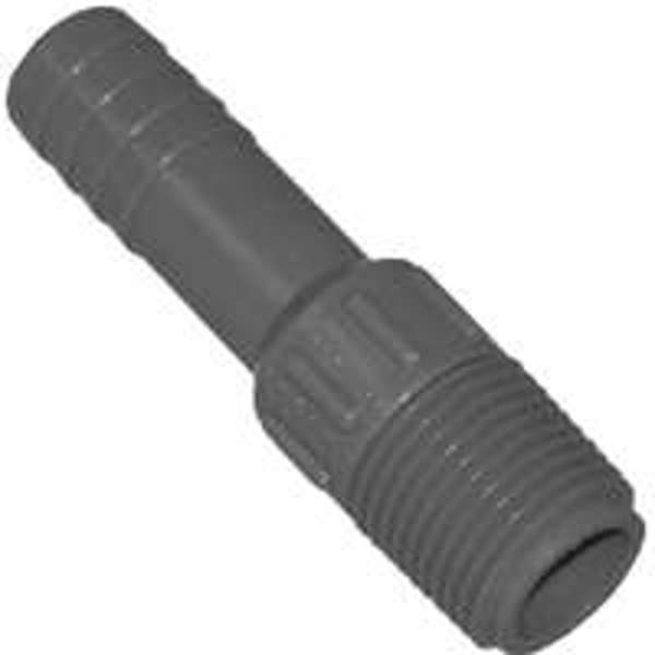 BOSHART INDUSTRIES 77551 Polypropylene Adapter 1/2 In Insert X MIP