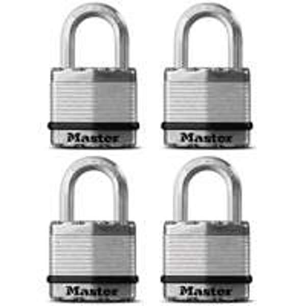 Master Lock M1XQ Keyed Padlock 1-3/4 In Stainless Steel