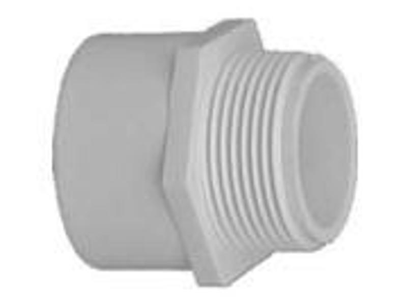 IPEX USA LLC-CANPLAS 435610 PVC Adapter Male 4 In Slip X MIP Schedule 40 220 PSI