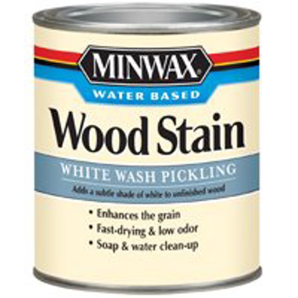 Minwax 61860 White Wash Wood Stain 1 Qt Waterbased White