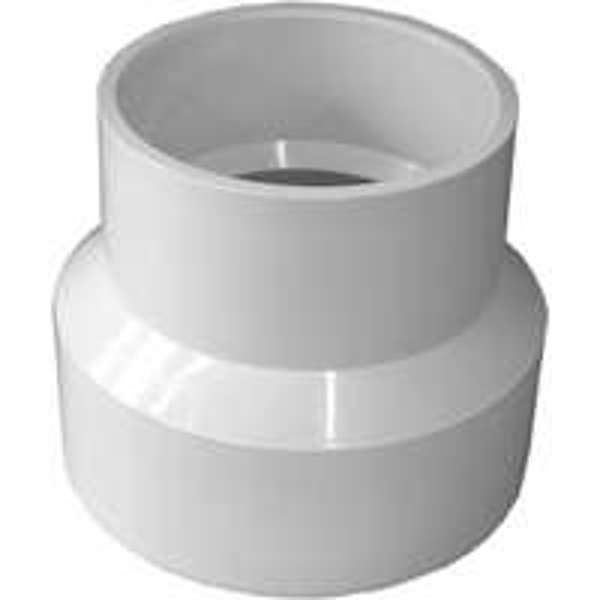 IPEX USA LLC-CANPLAS 193026/70143 Coupling Reducing 4x3 DWV Hub Sch 40 Red