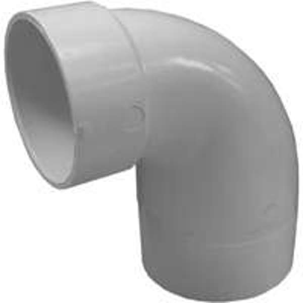 Genova Products 72934 Closet Elbow 4 X 3 Bend Spigot X Hub Schedule 40 PVC