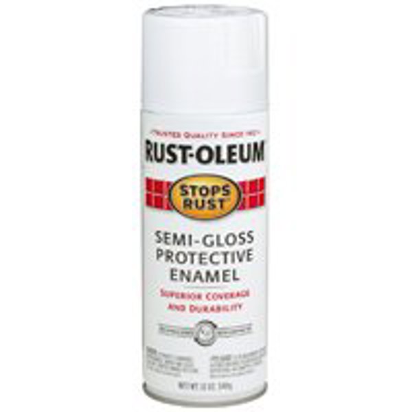 Rust-Oleum 7797830 Paint Spray 12 Oz White Rust Preventative Semi Gloss