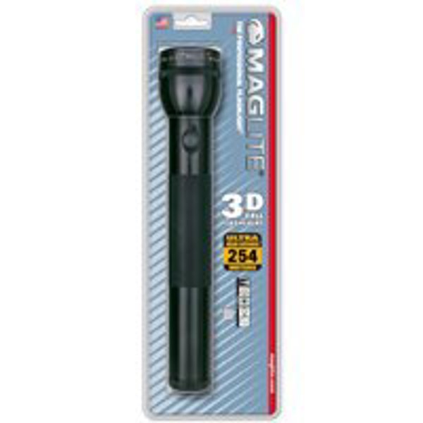 MAG INSTRUMENT MAG S3D016 Black Water Resistant Flashlight 4.5 VDC Incandescent Krypton