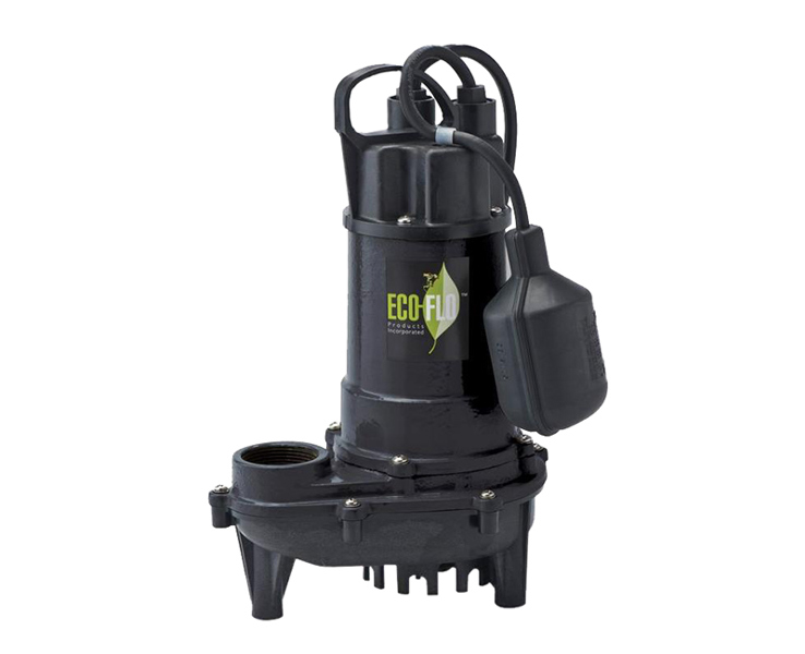 ECO-FLO ECD33W Submersible Sump Pump 1/3 HP Cast Iron Wide Angle Switch