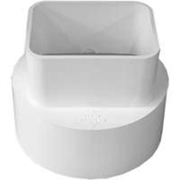 IPEX USA LLC-CANPLAS 45234 Replacement Gutter Adapter 2 X 3 X 4 Metal Downspout