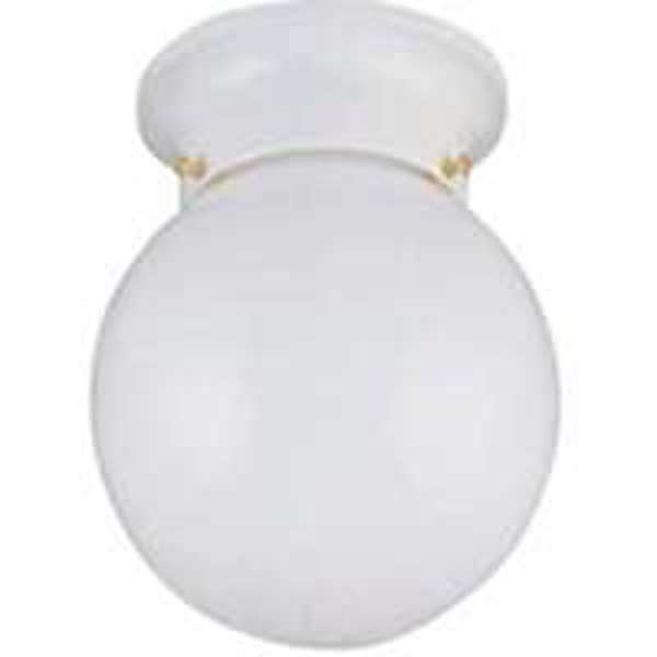 VAXCEL OG24005WH Ceiling Light 60 Watts 120 Volts 6 In Opal Dimmable White 1 Light Medium A19/CFL Lamp