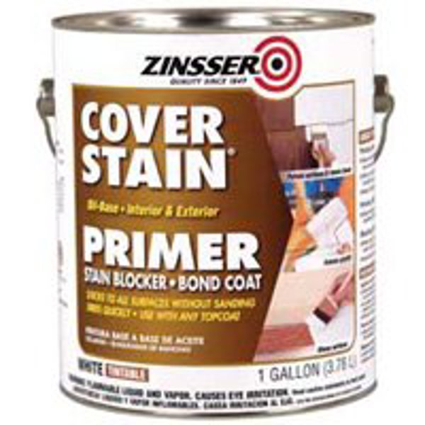 Zinsser 03501 Cover Stain Primer 1 Gal Interior/Exterior White
