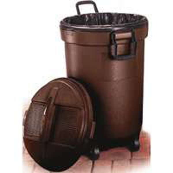 United Solutions RM133902 Refuse Container 32 Gal Capacity with Wheels Snap Fit Lid Roughneck