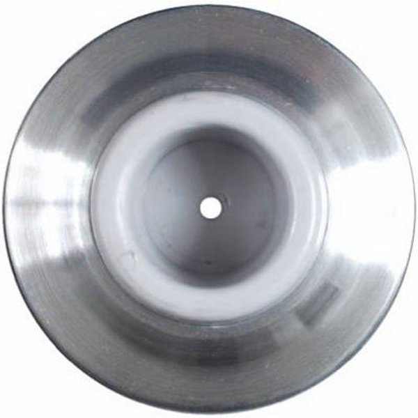National Hardware N215-848 Wall Door Stop 2.34 In Diameter Brass Rubber Chrome