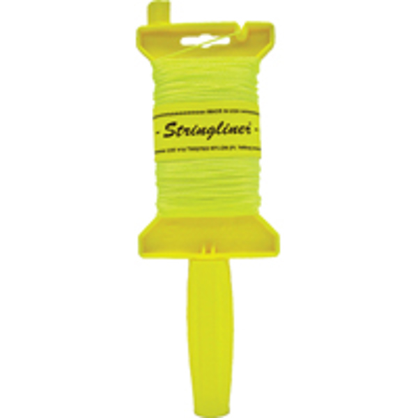 STRINGLINER BY U.S. TAPE CO 11412 Chalk Mason Line 270 Ft Nylon Fluorescent Yellow 165 Lb Original Twisted