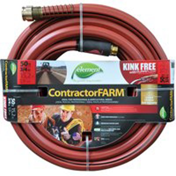 Colorite/Swan ELCF34100 Farm Hose 3/4 In X 100 Ft Contractor With Brass Coupling