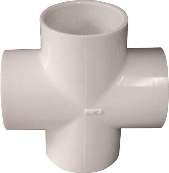 Genova Products 420020-BC PVC Pipe Cross 2 In Schedule 40 White