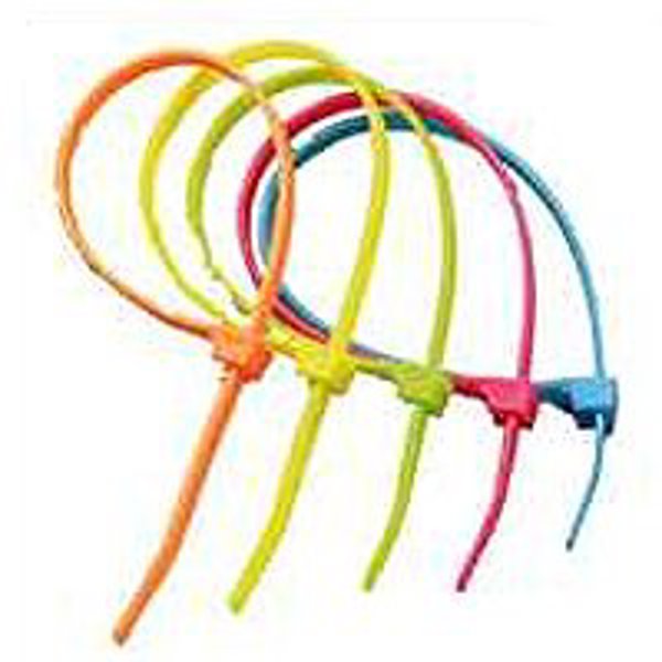 GB-Gardner Bender 45-308FST Neon Fluorescent Assortment Cable Tie 2 In x 8 In Double Lock Nylon