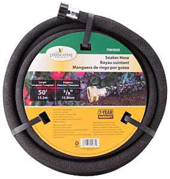 Landscapers Select HOSE-50-B-53L Garden Hose 50 Ft 5/8 Soaker