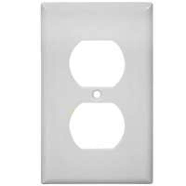 EATON-COOPER WIRING 2132W-BPLATE Wall Receptacle 1-Gang Duplex