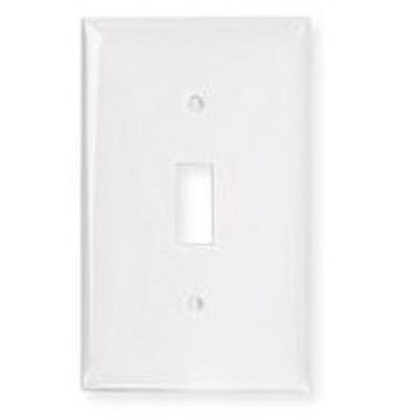 EATON-COOPER WIRING 2134W-BOX Standard Toggle Wall Plate 1-Gang 4-1/2 Inch Screw Box Mounting Thermoset White