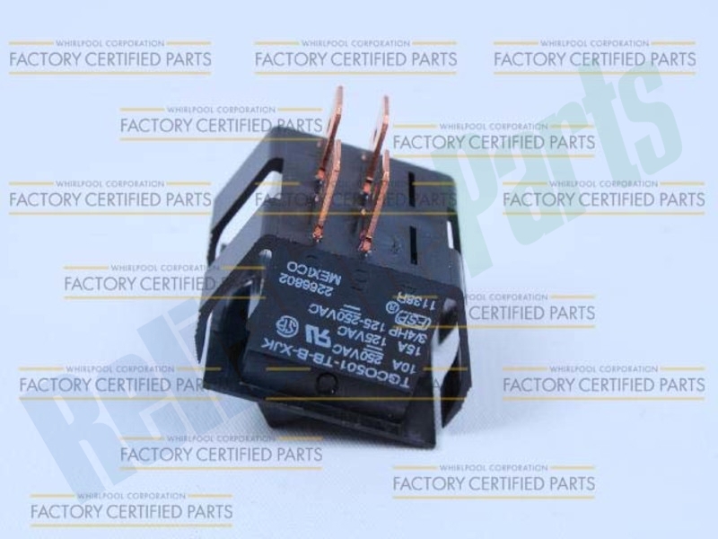 Whirlpool Repair Parts WP2266802 Power Disconnect Switch
