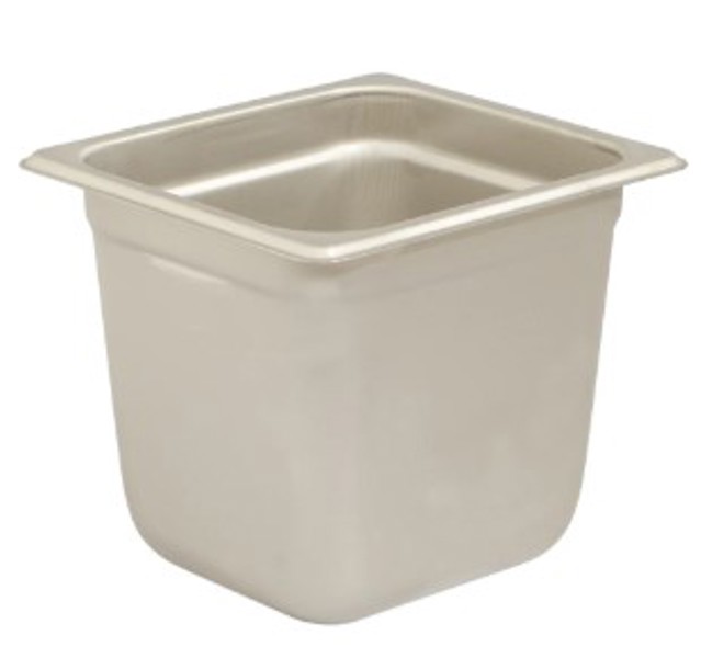 6"DEEP Browne Foodservice 22166 Anti-Jam Pan 1/6 Size 6 In Deep