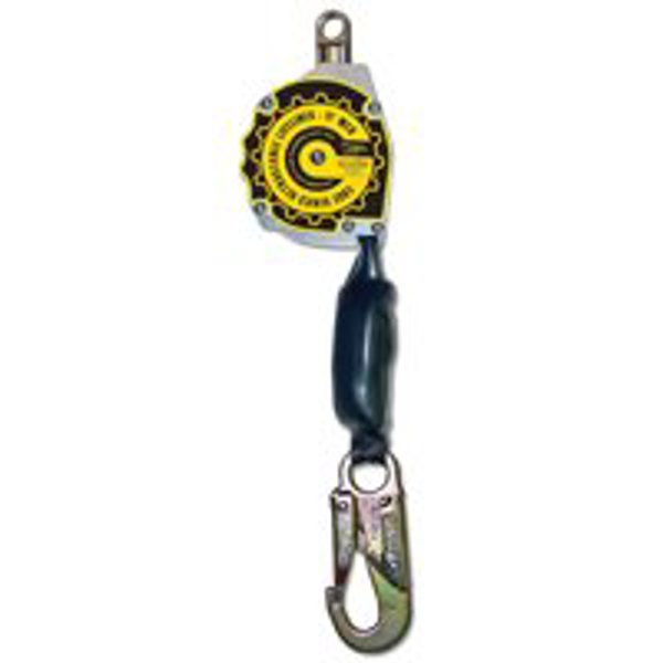 Qualcraft Industries 10900-QC Retractable Lifeline 11 Ft Aramid Fiber Webbing Aluminum Steel Snap