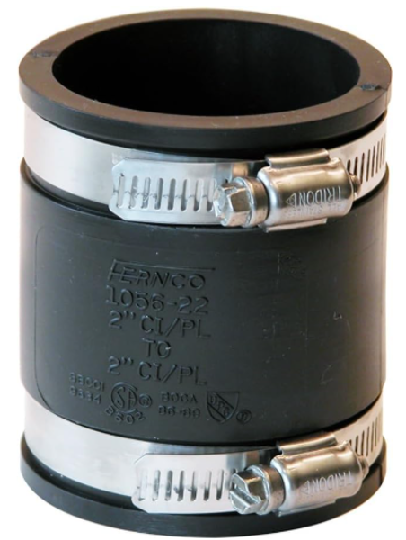 Fernco, Inc. P1056-22 Flexible Coupling 2 In 4.3 PSI Pressure