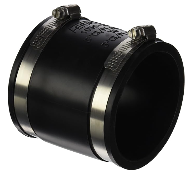 Fernco P1056-33 Flexible Coupling 3 4.3 PSI Pressure